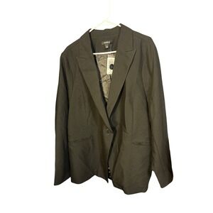 Torrid Black Studio Twill Blazer Jacket Plus Size 3 3X NWT